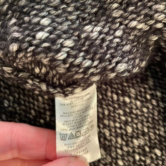 Loft Women's Cotton Blend Speckled Long Sleeve Sweater, size M - Picture 3 of 6